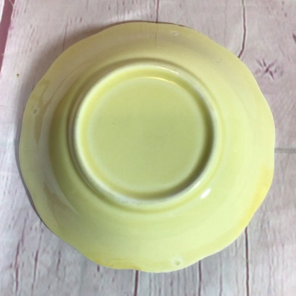 Vintage WS George Elmhurst Yellow Fruit Dessert Sauce Bowl